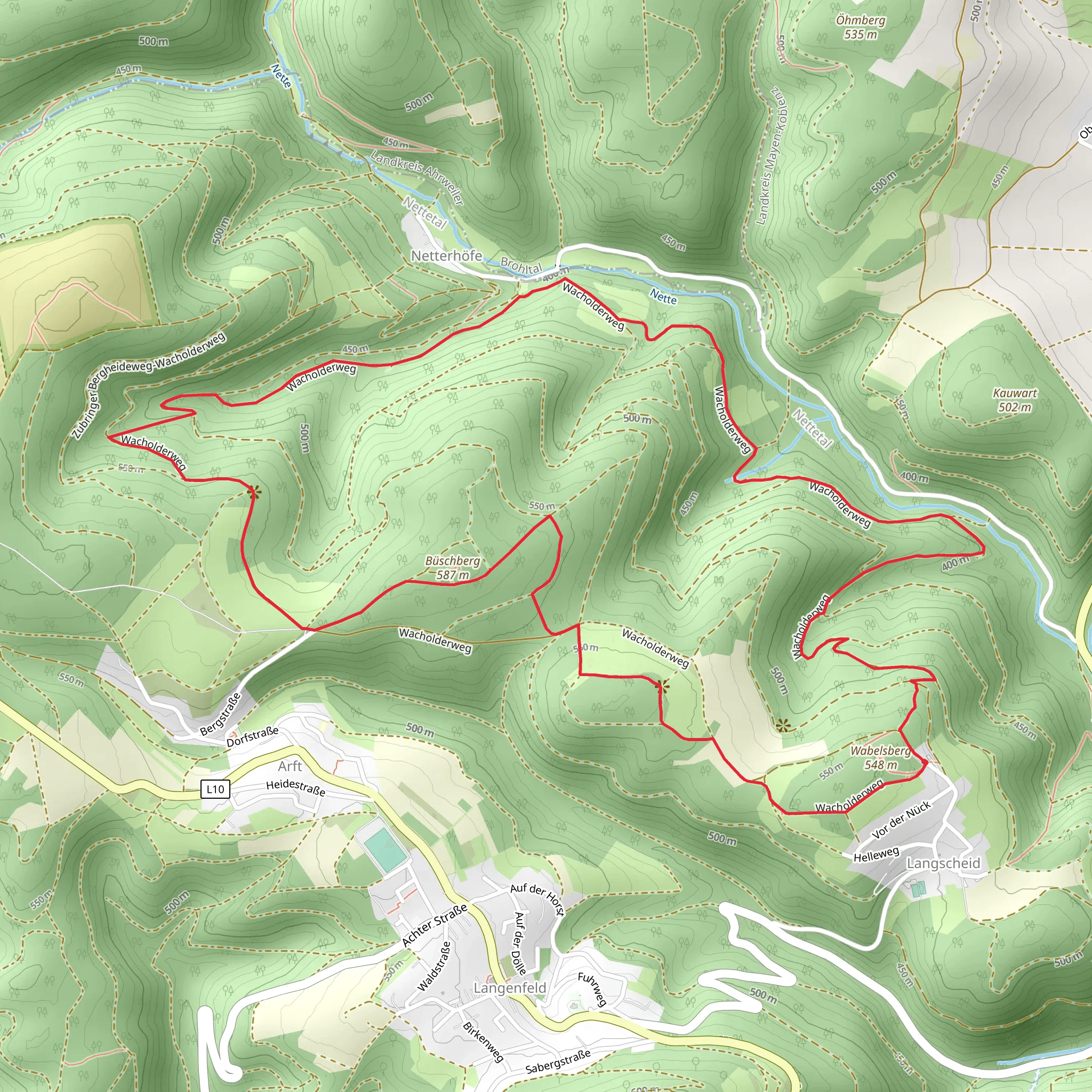Wacholderweg Loop mobile static map