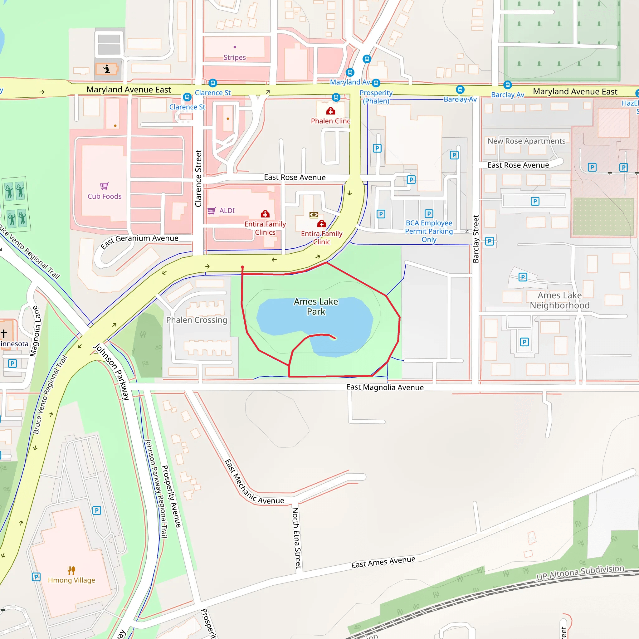 Phalen Boulevard Loop mobile static map
