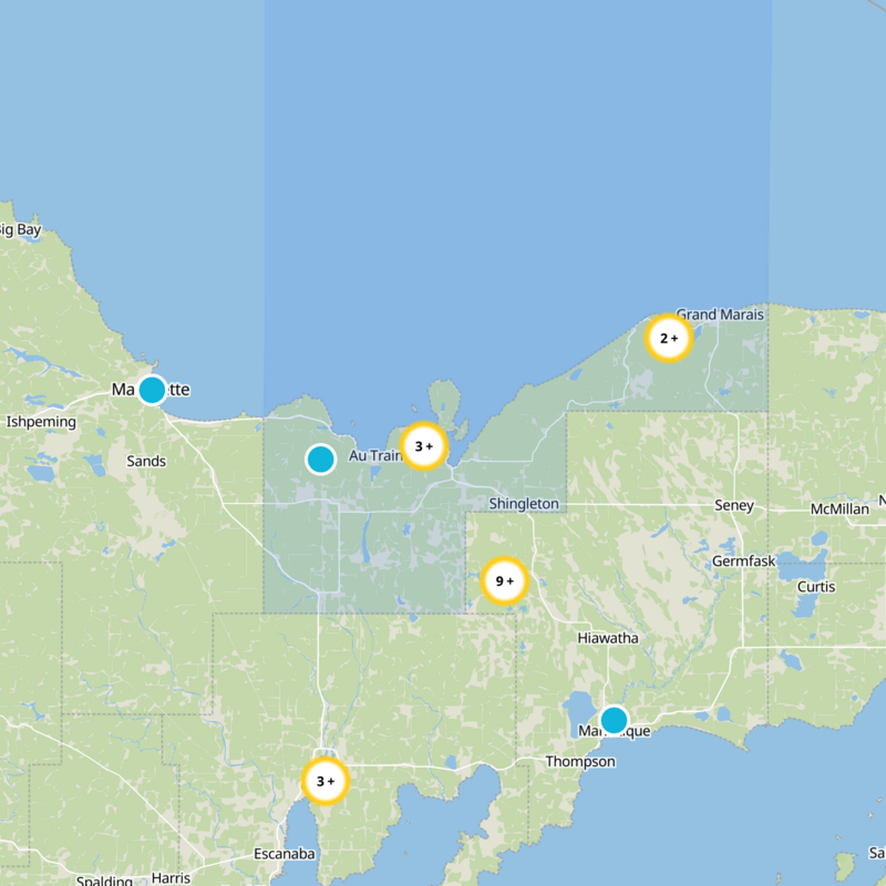 Alger County Static Map