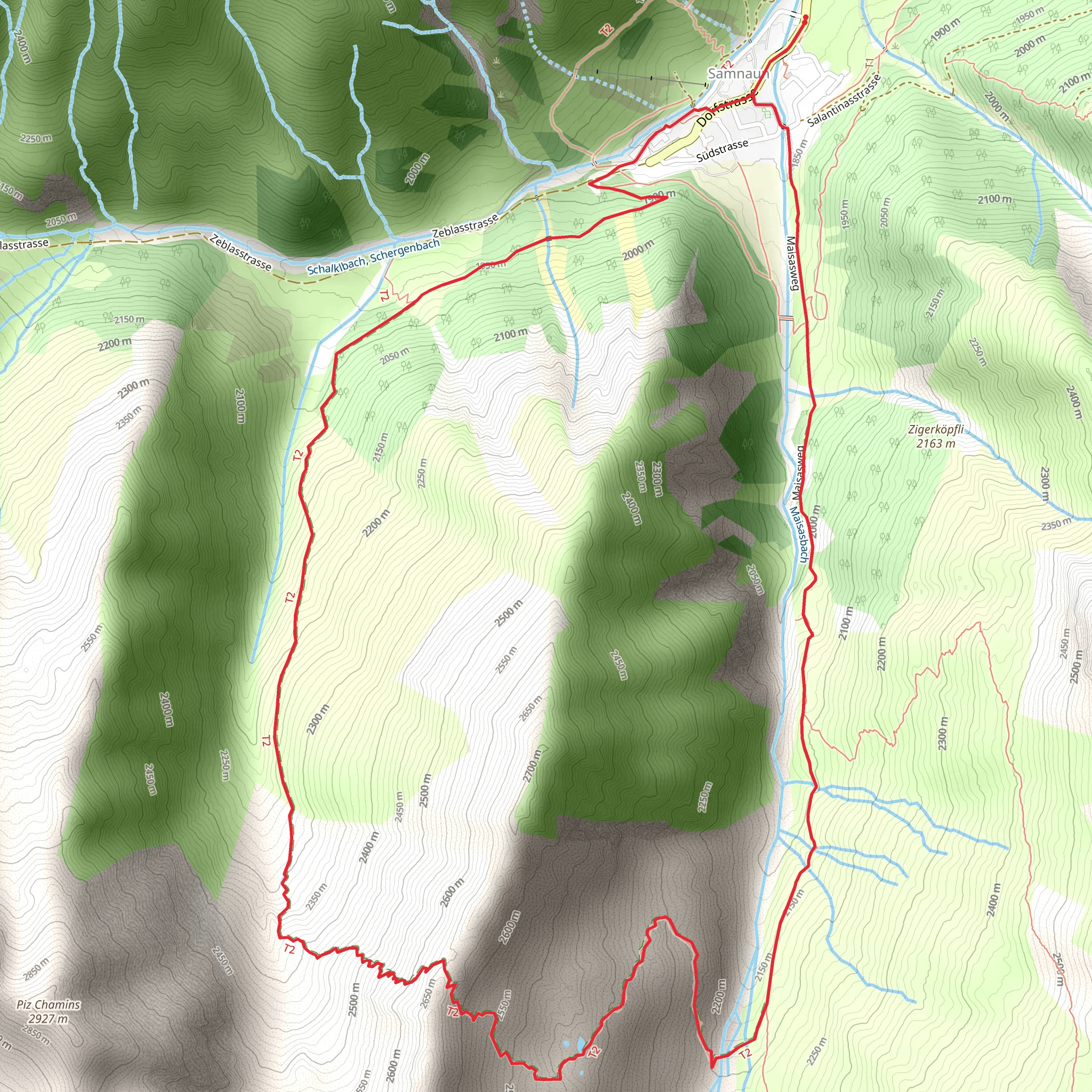Stammerjoch-Weg mobile static map