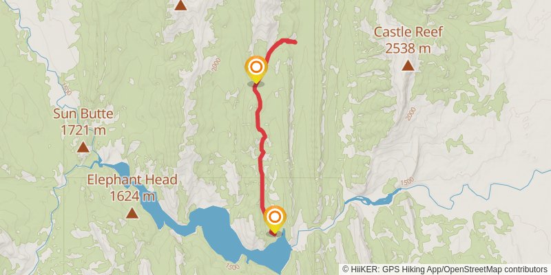 Mortimer Gulch Trail stage 2 Map