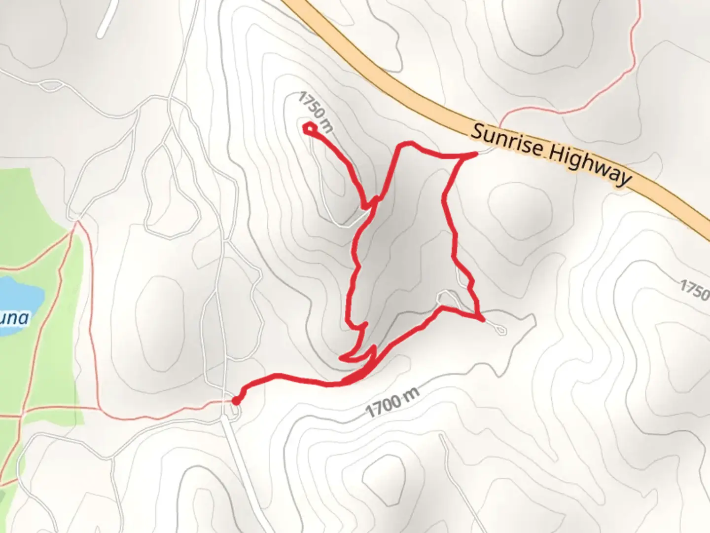 An image depicting the trail Lightning Ridge Loop Trail and its surrounding area.