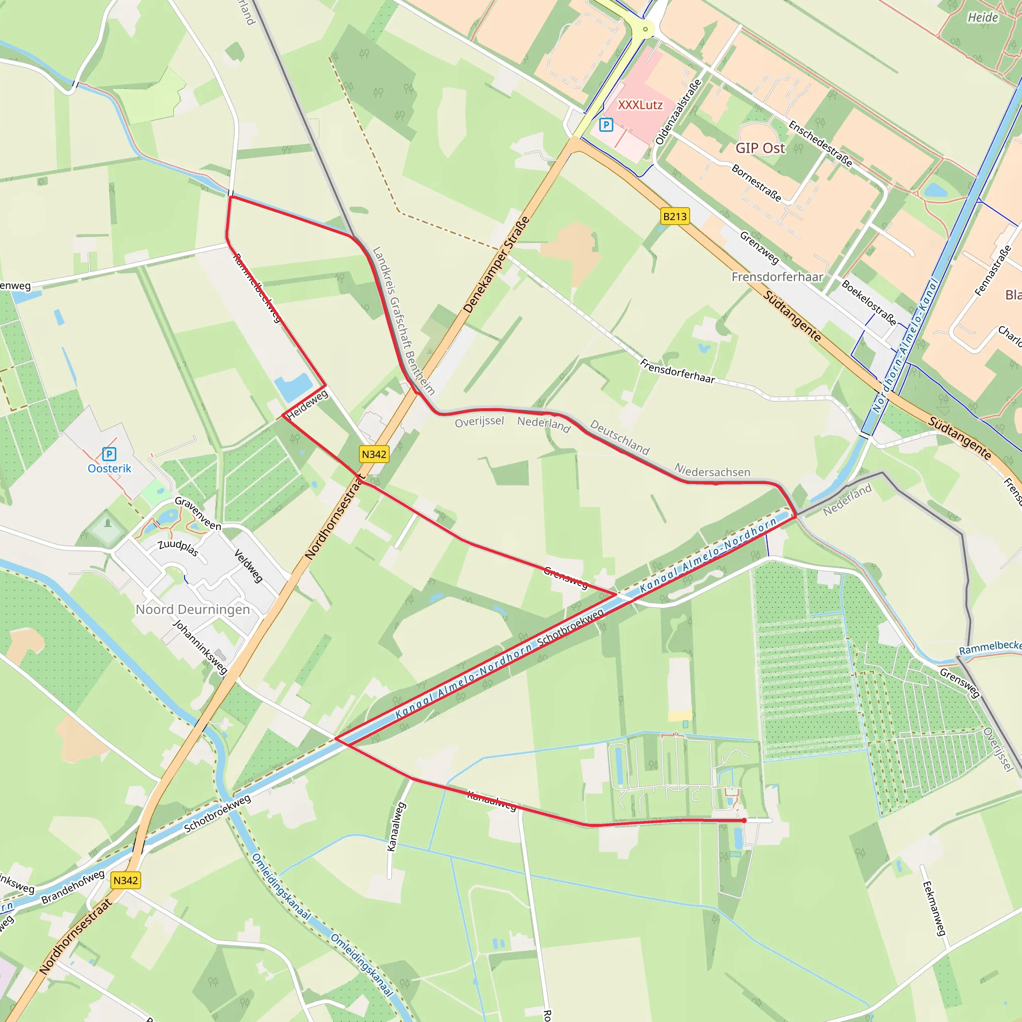 Noord Deumingen Loop mobile static map