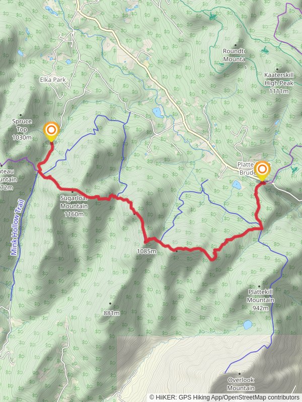 Indian Head Mountain and Sugarloaf Mountain via Overlook Trail