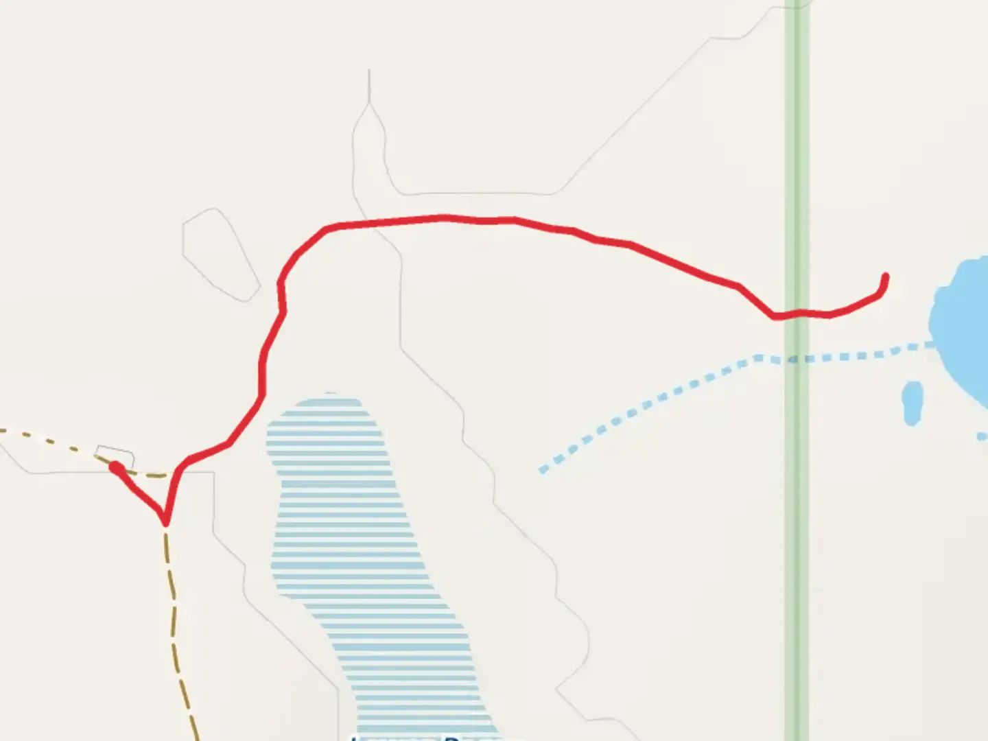 An image depicting the trail Borax Lake and Borax Hot Springs and its surrounding area.
