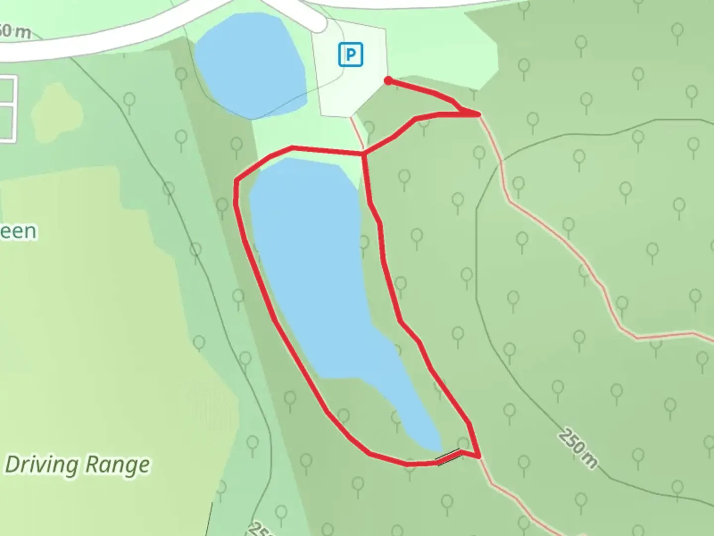An image depicting the trail Par Drive Loop and its surrounding area.