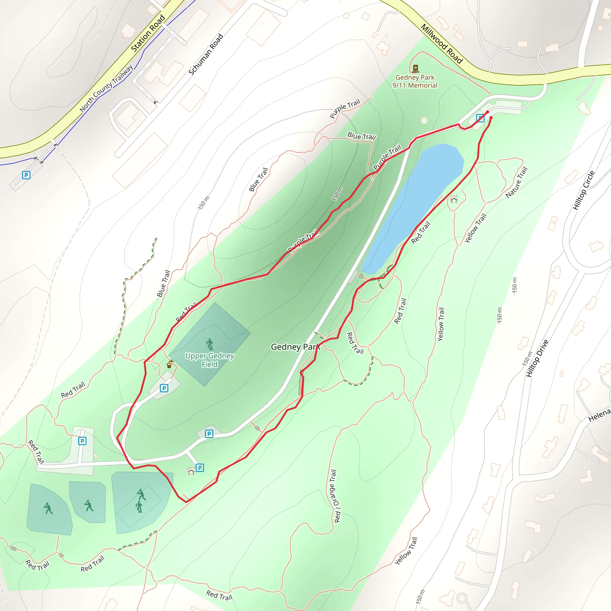 Gedney Park Loop mobile static map