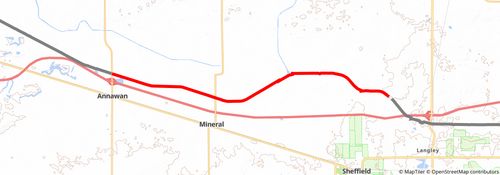 American Discovery Trail North Route - Illinois stage 11 Map