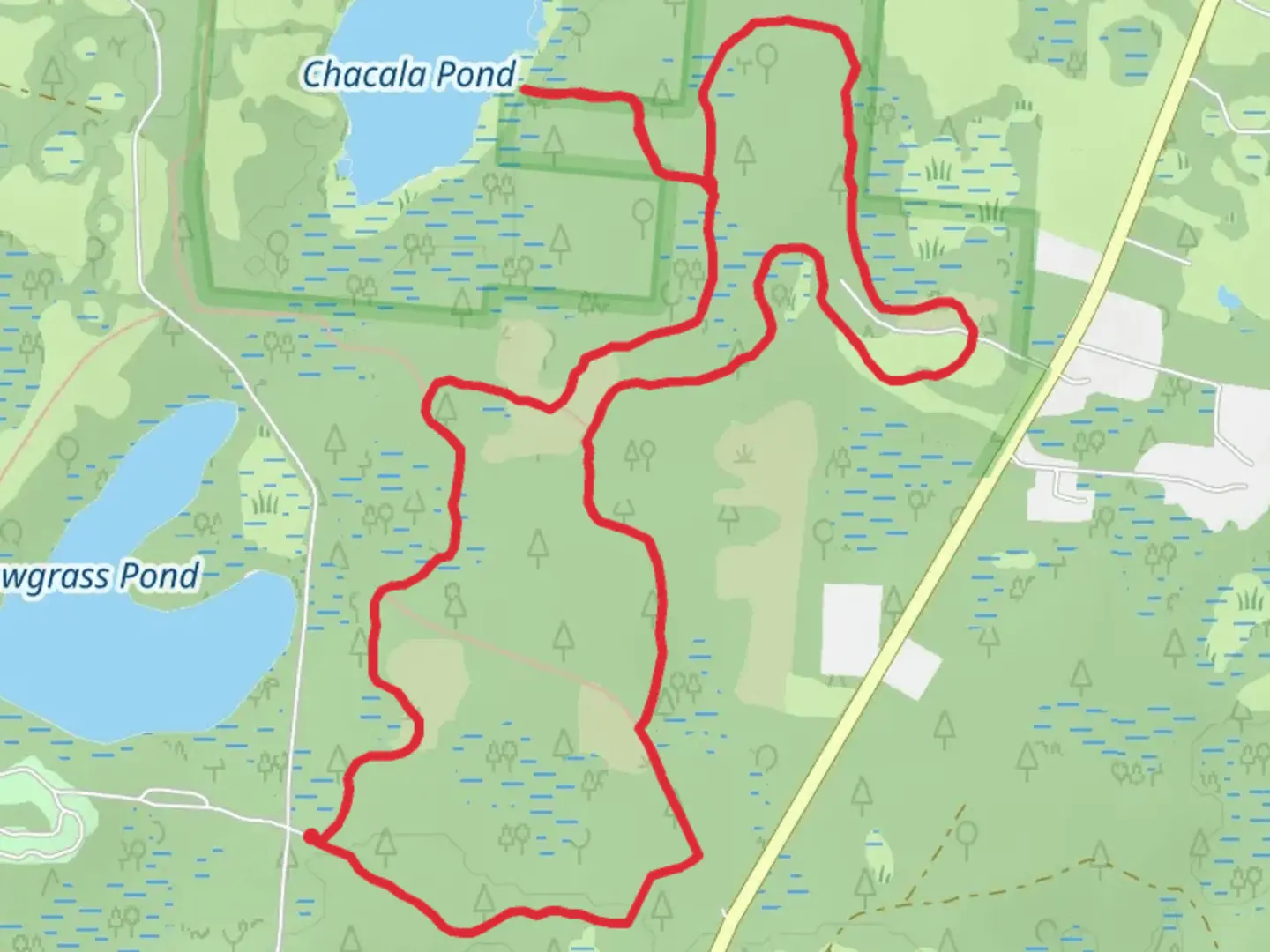 An image depicting the trail Chacala Loop Trail and its surrounding area.