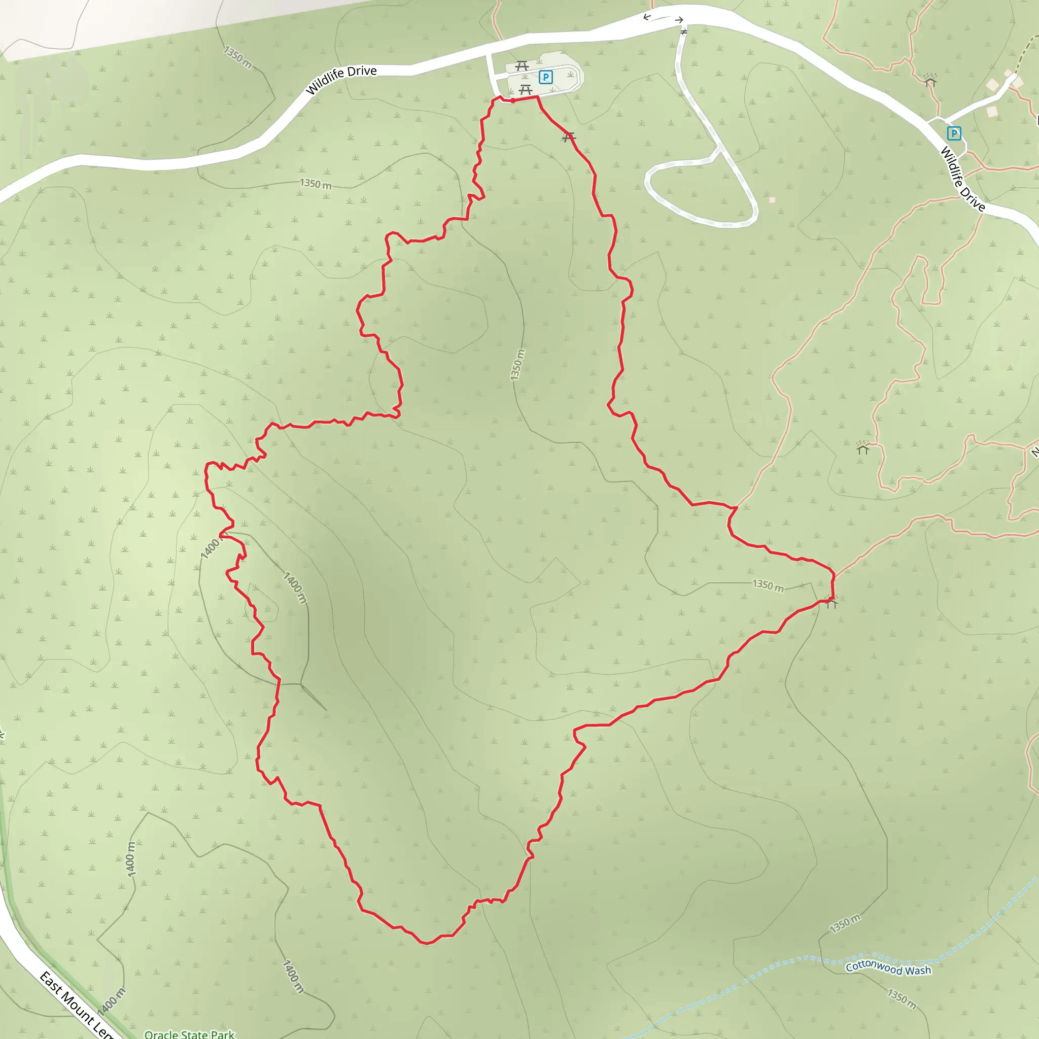 Wildlife Drive Loop - South mobile static map