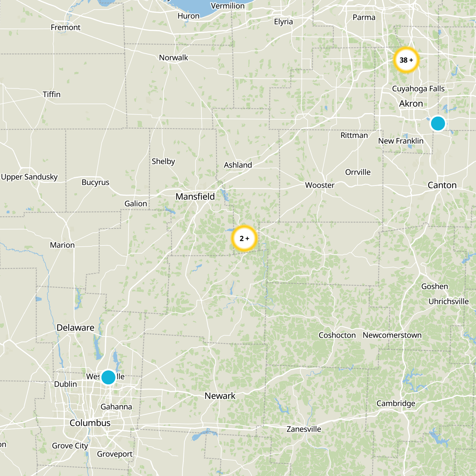Ashland County Static Map
