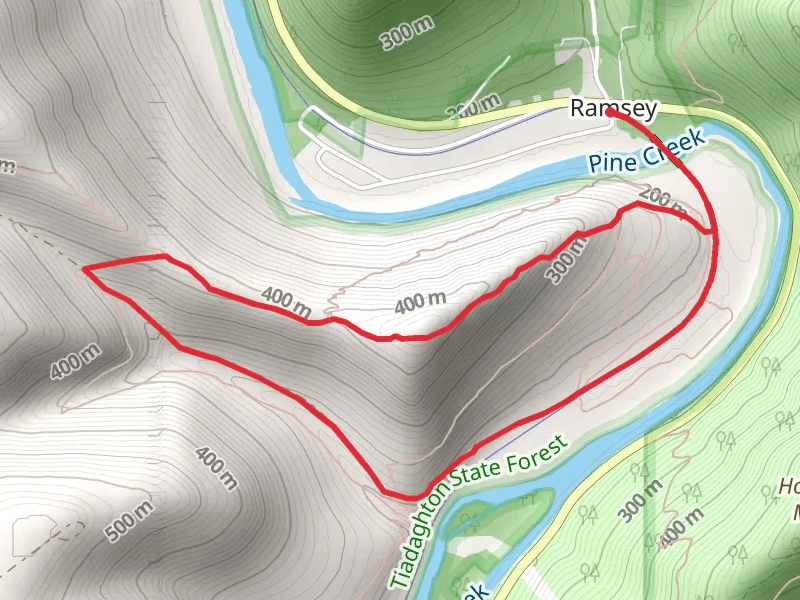 Ramsey South Hill and Pine Creek Loop Trail
