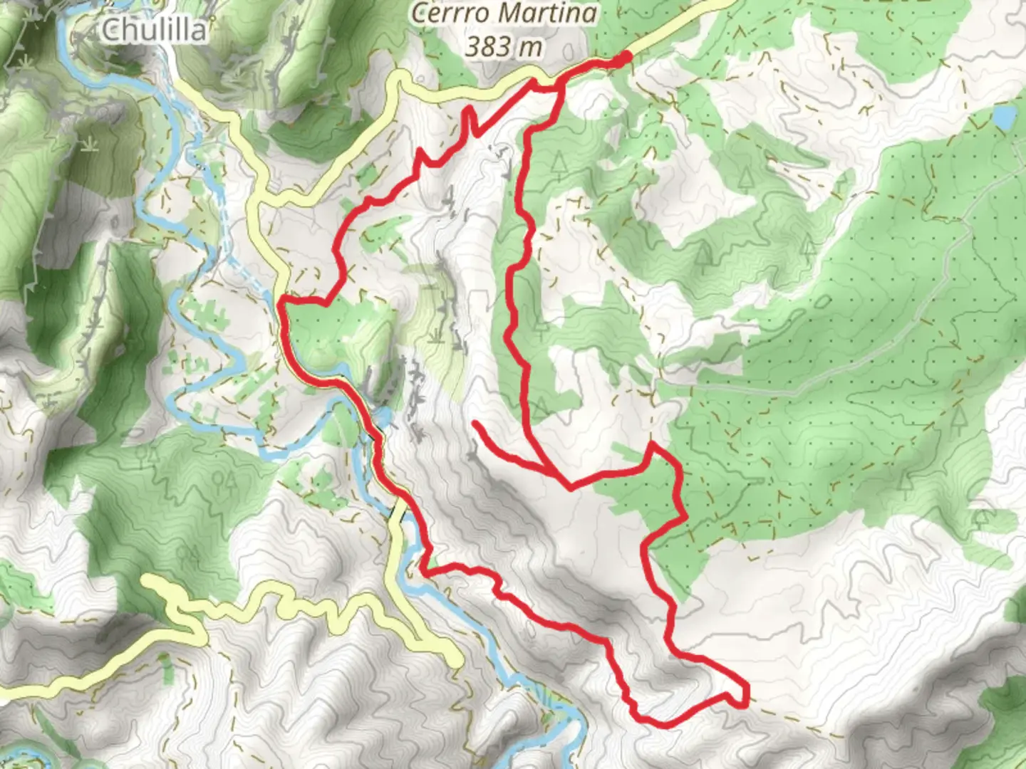An image depicting the trail La Pelma - La Ricona - La Bandera - Pelma PR CV 321 and its surrounding area.