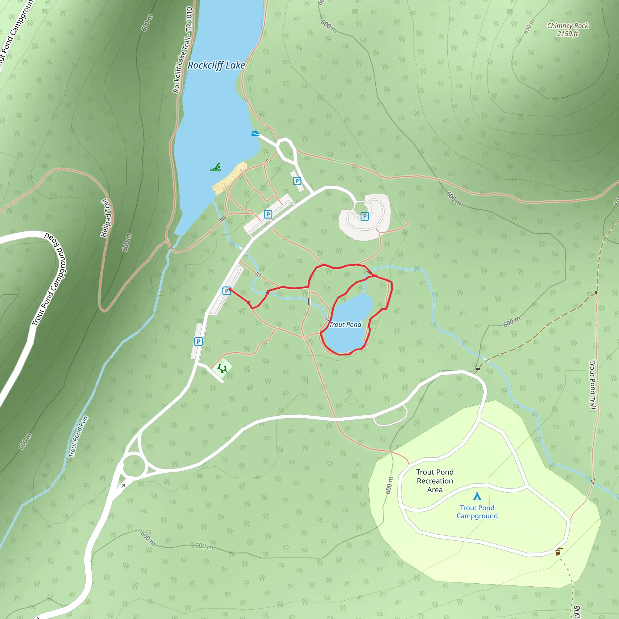 Old Pond Trail mobile static map
