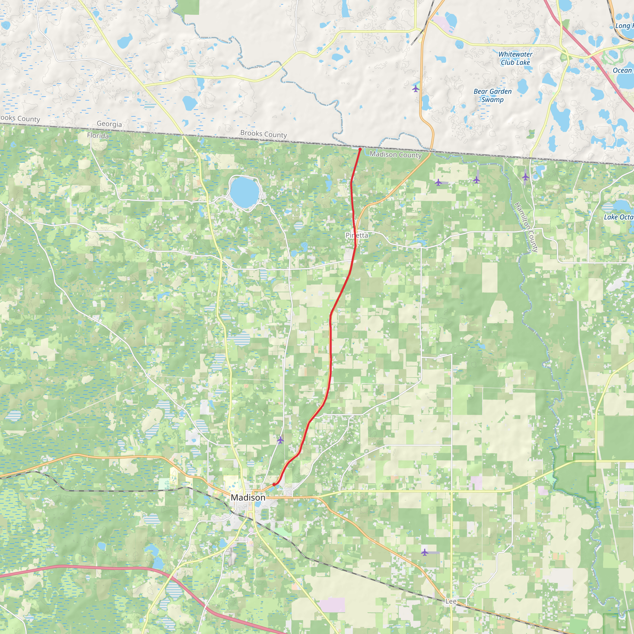 Four Seasons Trail mobile static map