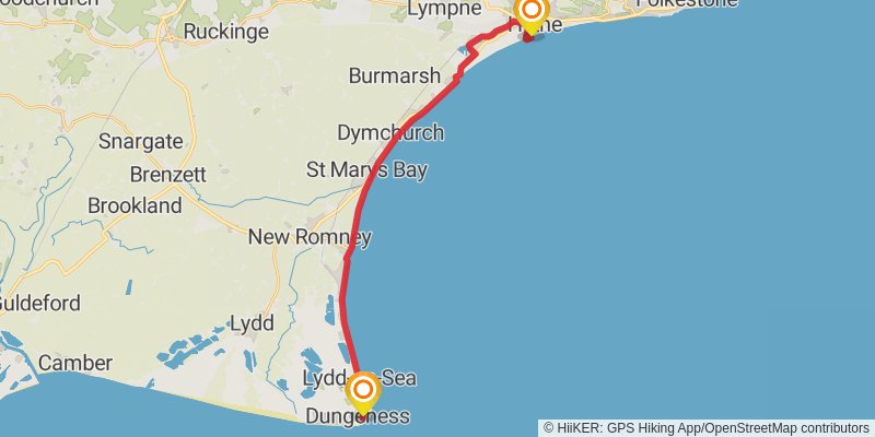 England Coast Paths - Southeast S stage 2 Map