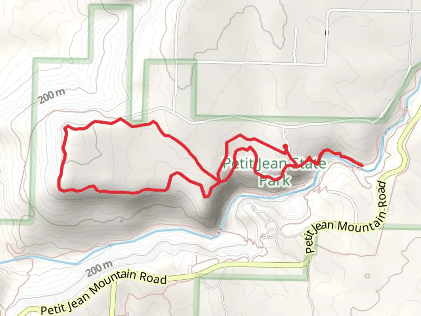 An image depicting the trail Boy Scout Trail and Red Bluff Drive Loop and its surrounding area.