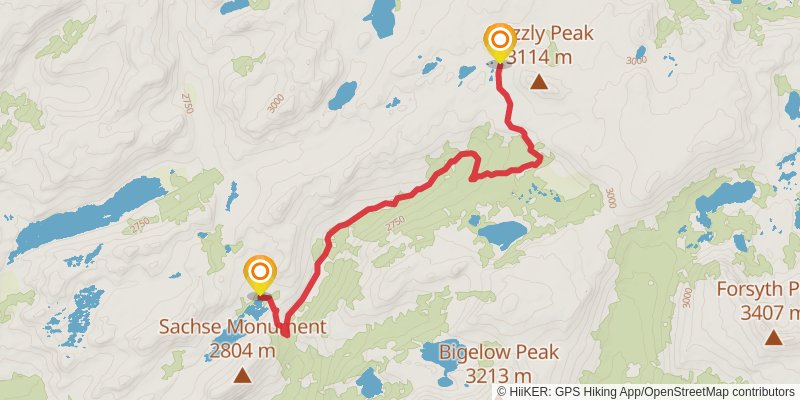 High Emigrant Lake and Maxwell Lake via Horse Meadow Trail stage 3 Map