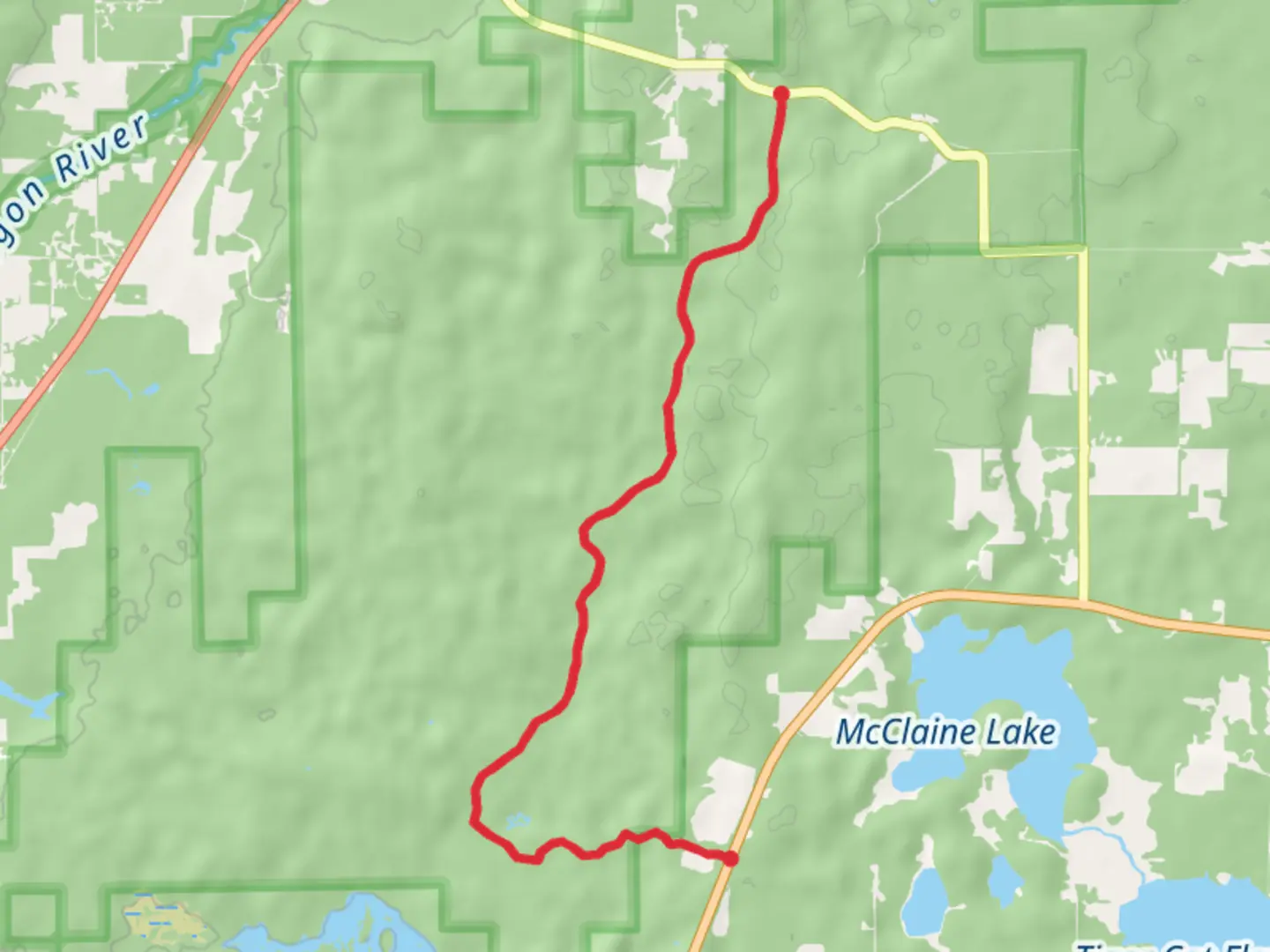 An image depicting the trail Pit Road and its surrounding area.