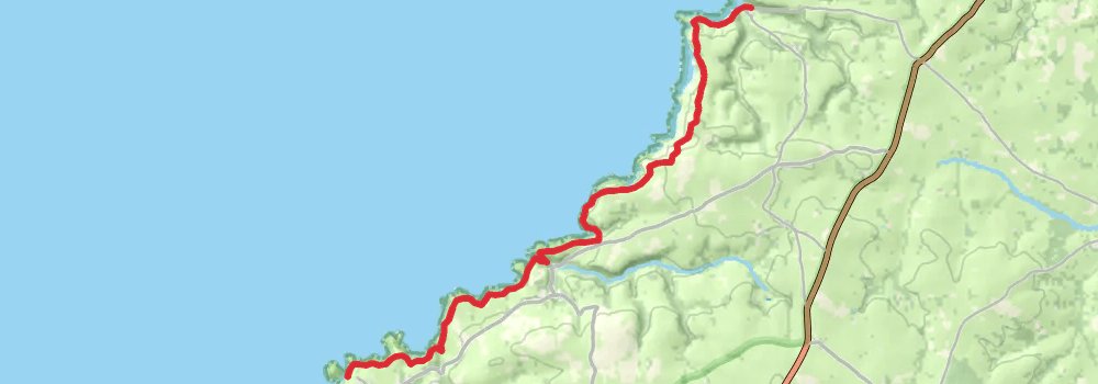South West Coast Path stage 12 Map