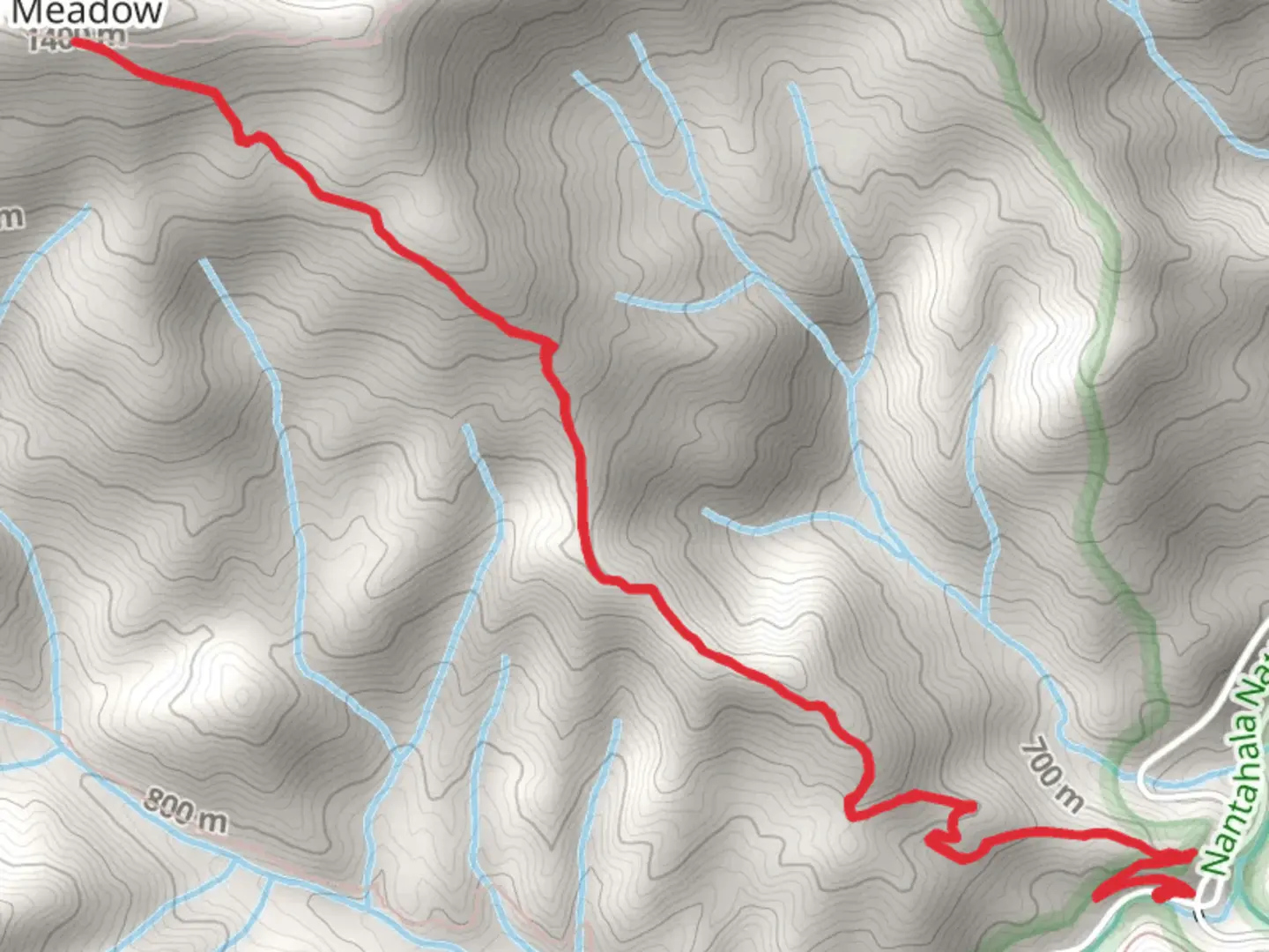 An image depicting the trail Jenkins Meadow Trail and its surrounding area.