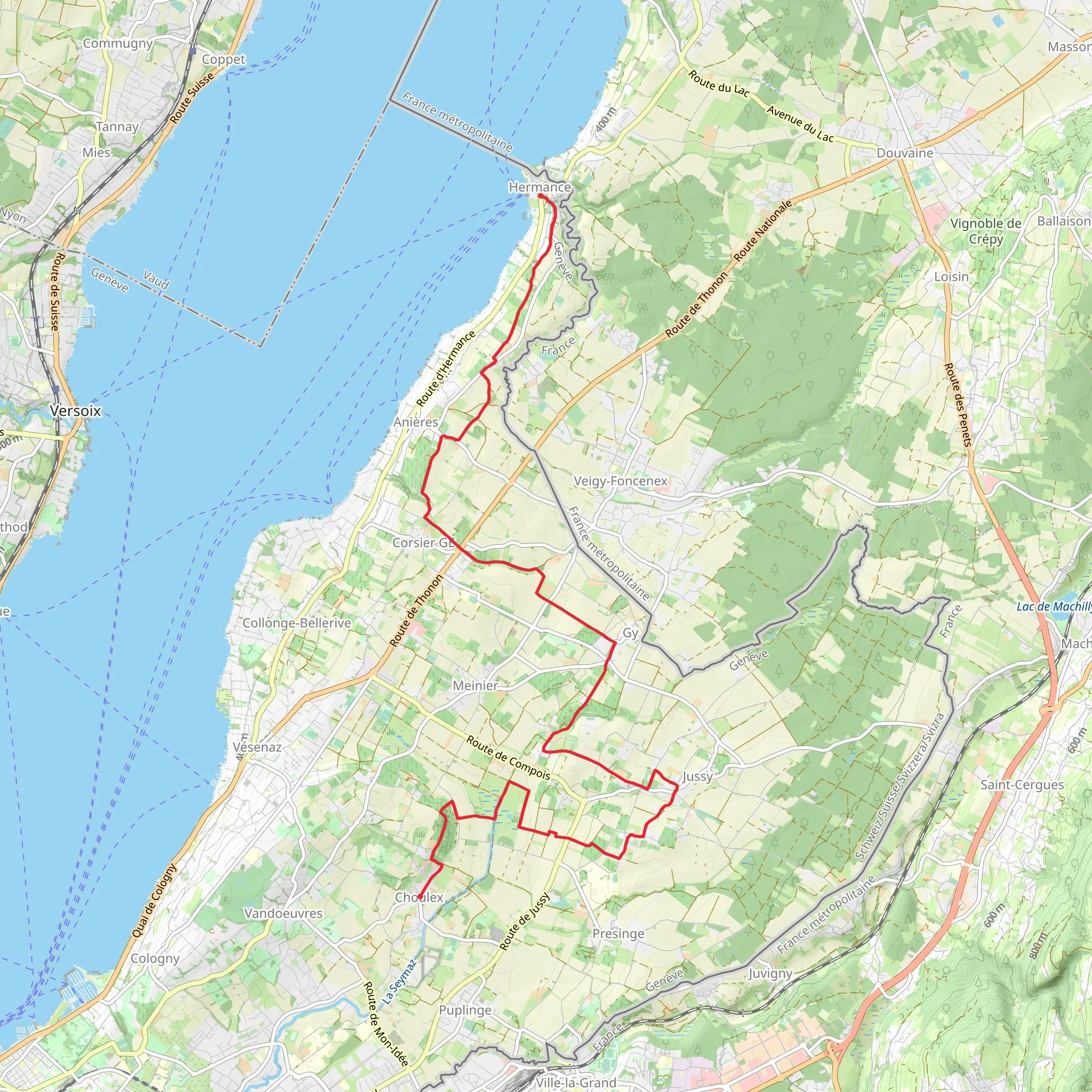 Entre Arve et Lac mobile static map