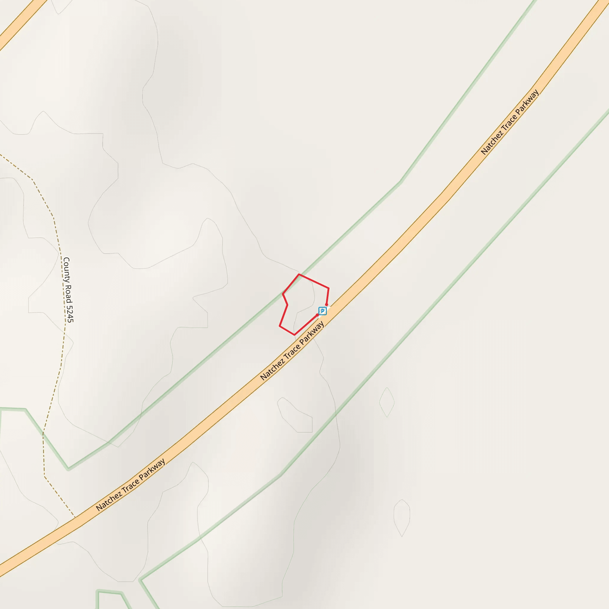 Hurricane Creek Trail mobile static map