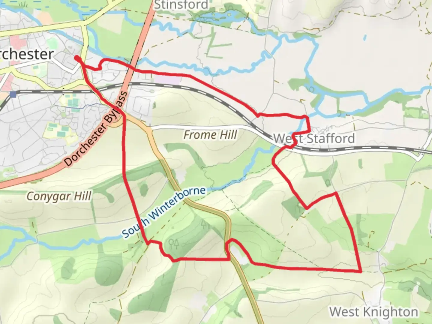 An image depicting the trail Dorchester Southern Loop and its surrounding area.