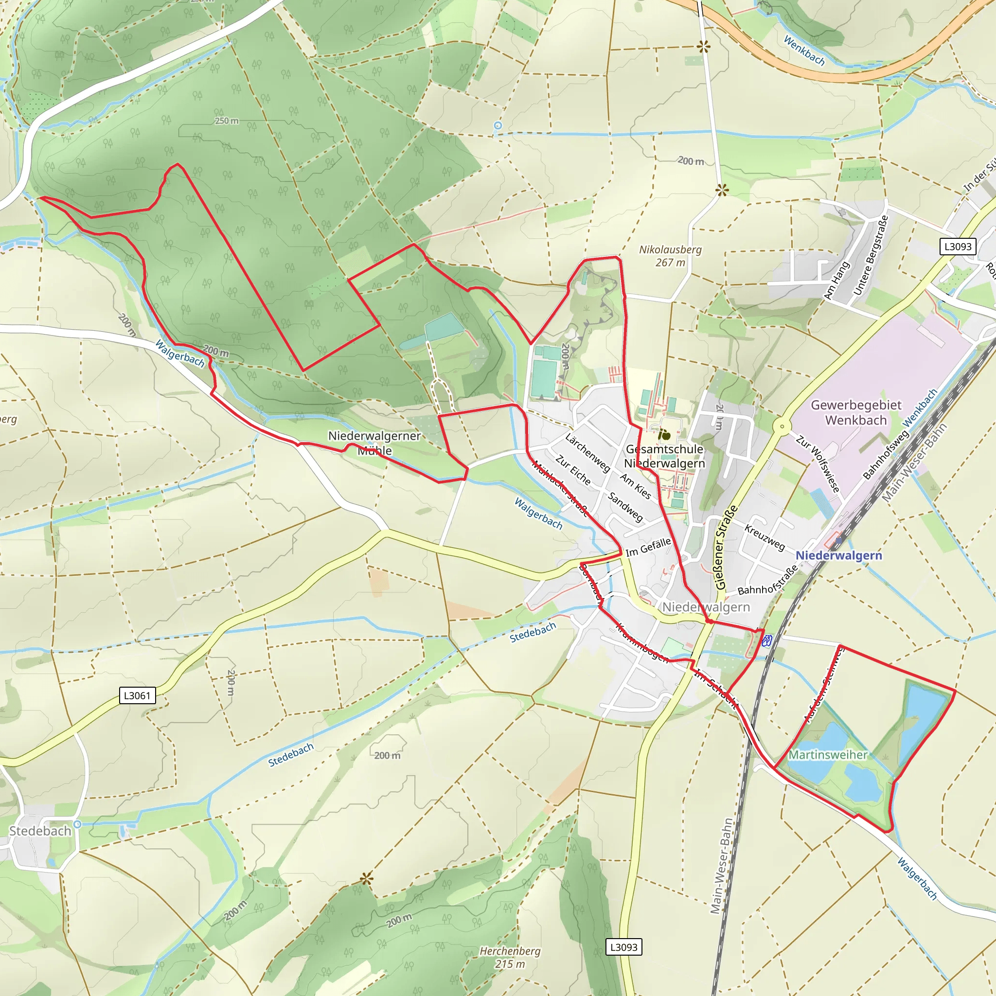 NAturerlebnispfad Niederwalgern mobile static map