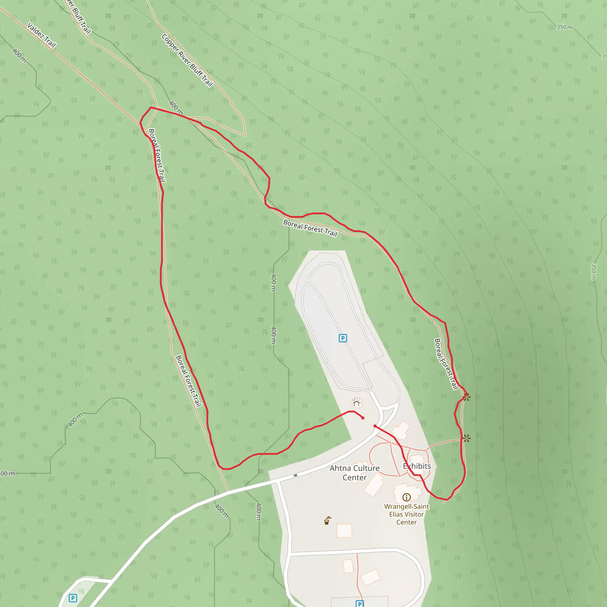 Boreal Forest Trail mobile static map