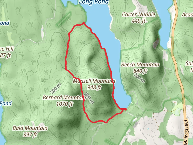 Marshall Mountain Loop mobile static map