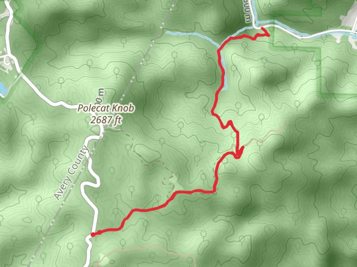 An image depicting the trail Woodruff Ridge Trail and its surrounding area.