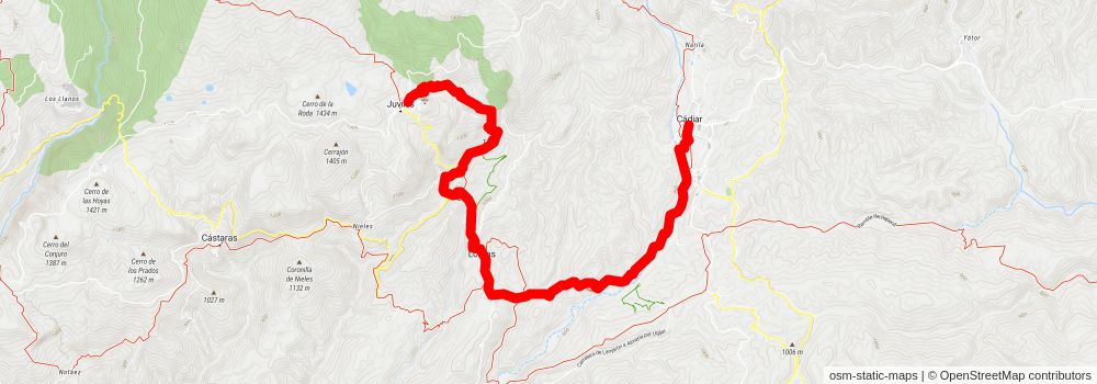 GR 7 - Andalucia stage 28 Map
