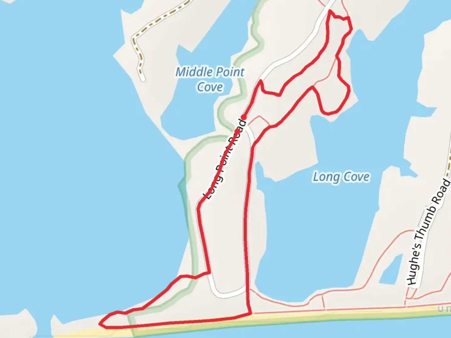 An image depicting the trail Long Point Wildlife Refuge Loop Trail and its surrounding area.