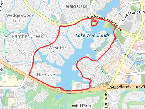 Panther Branch - Lake Woodlands Loop