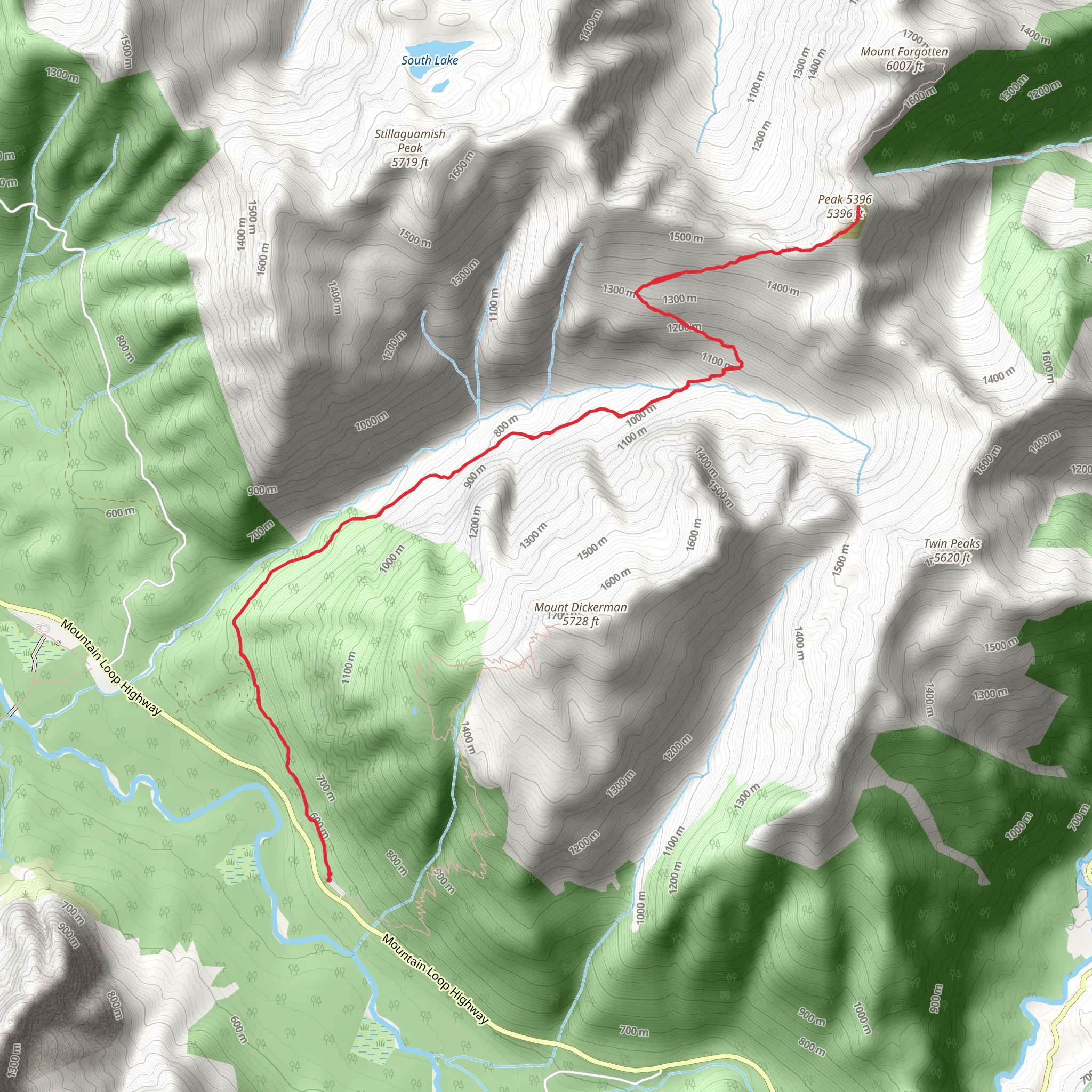 Perry Creek Trail mobile static map