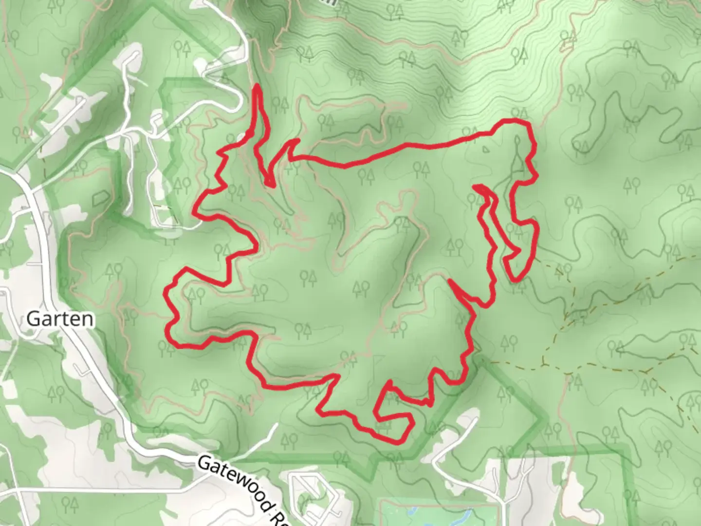 An image depicting the trail Craig Branch and Dalton Loop Trail and its surrounding area.