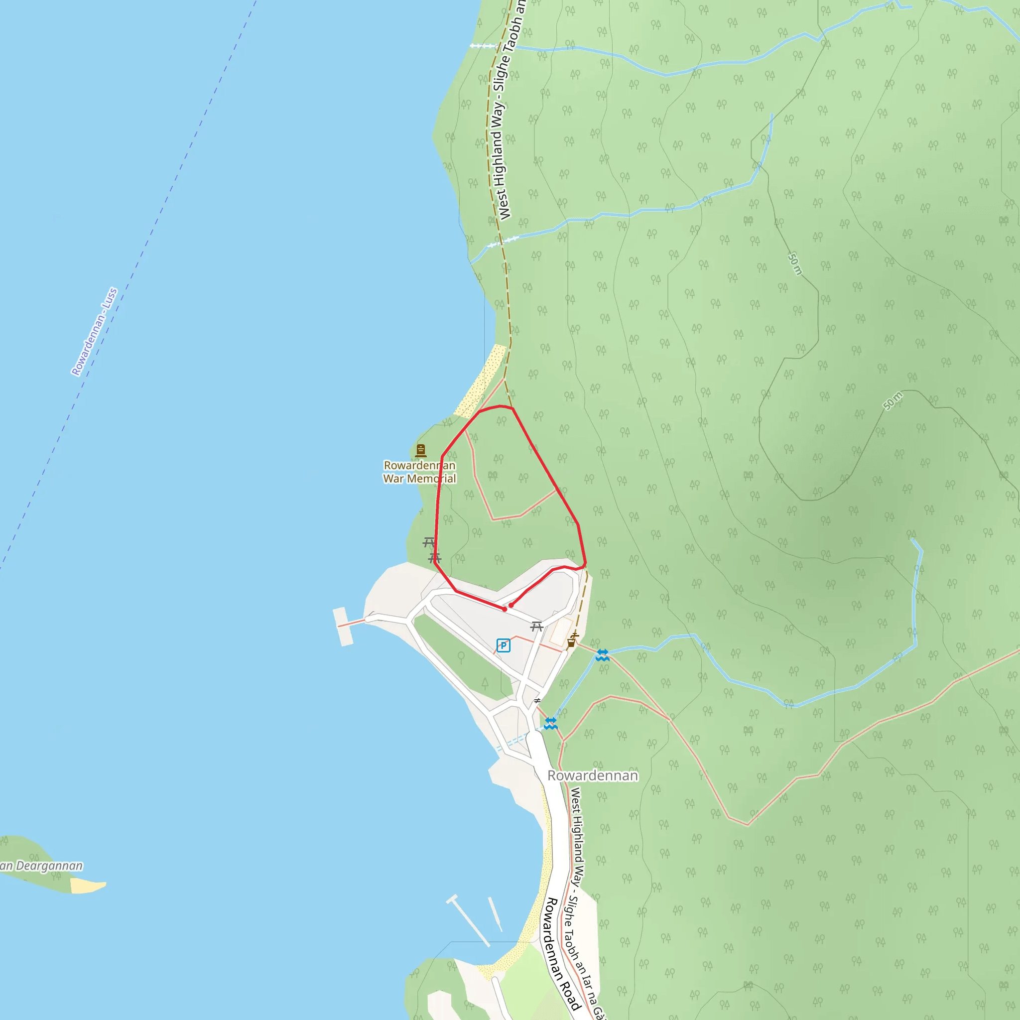 Ben Lomond Memorial Loop mobile static map