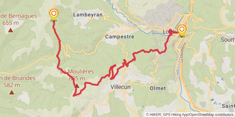Camino Menton-Candanchu via Arles stage 31 Map