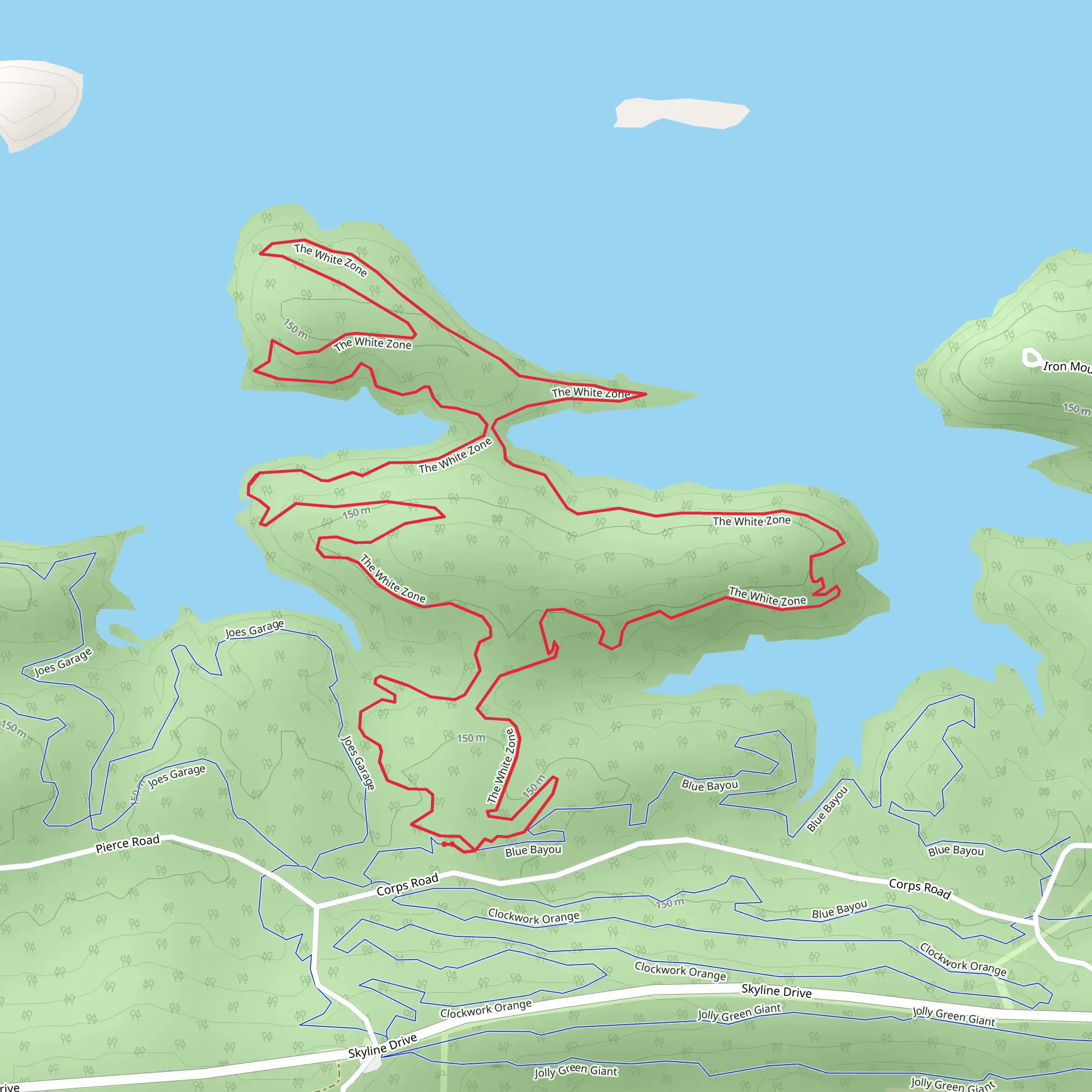 The White Zone Loop mobile static map