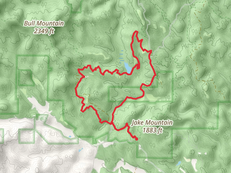 Bull Mountain Cutoff Trail and Jones Creek Dam Trail Loop
