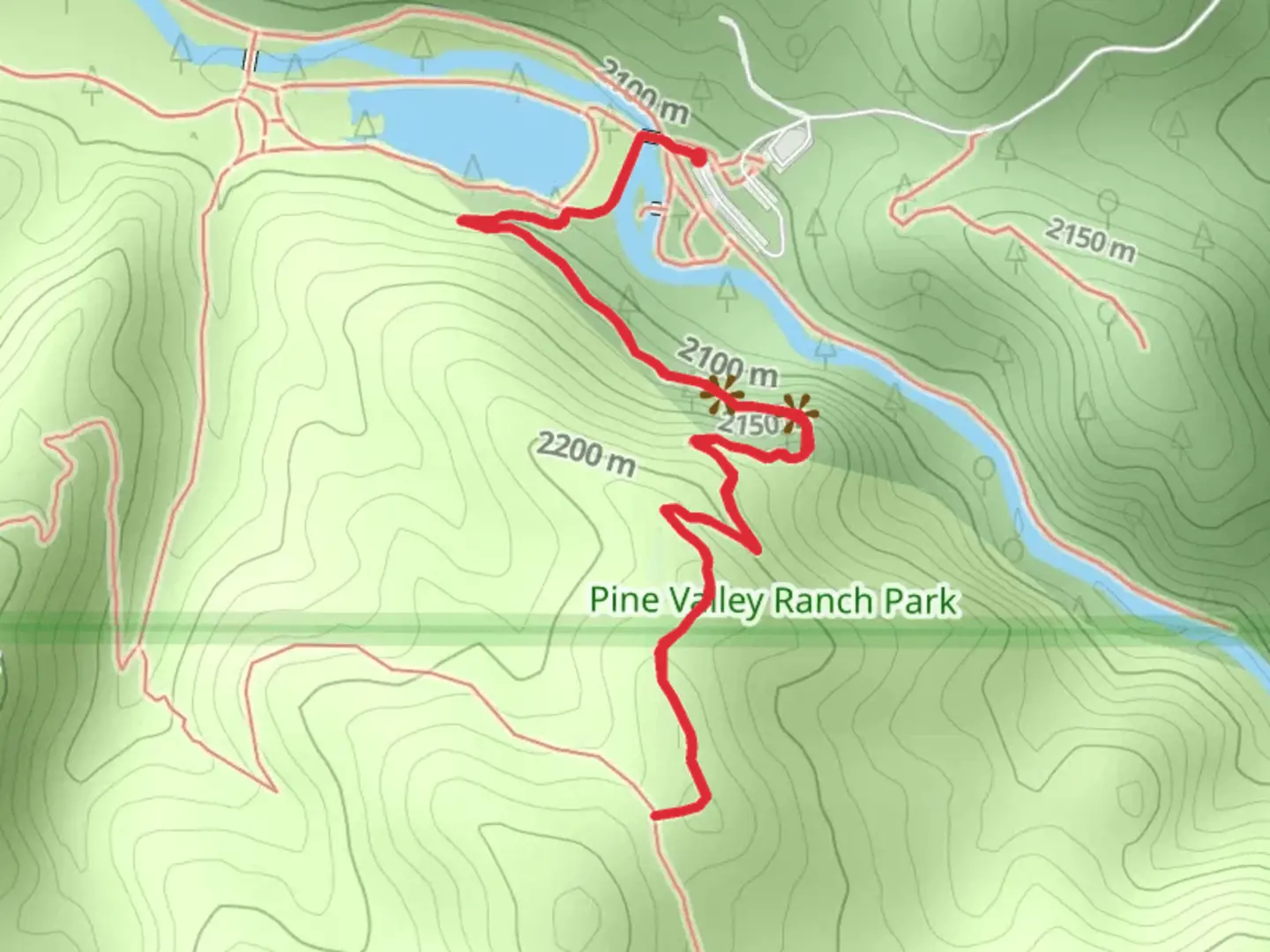 An image depicting the trail Park View Trail and its surrounding area.
