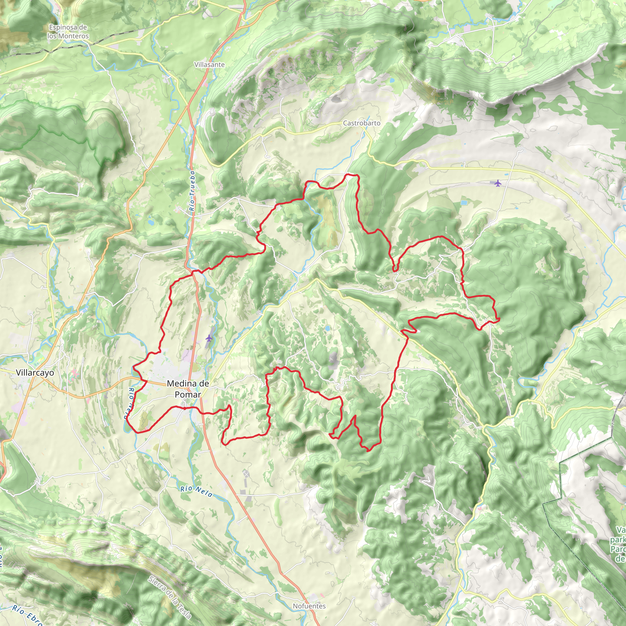 GR 186 Caminos de Medina mobile static map