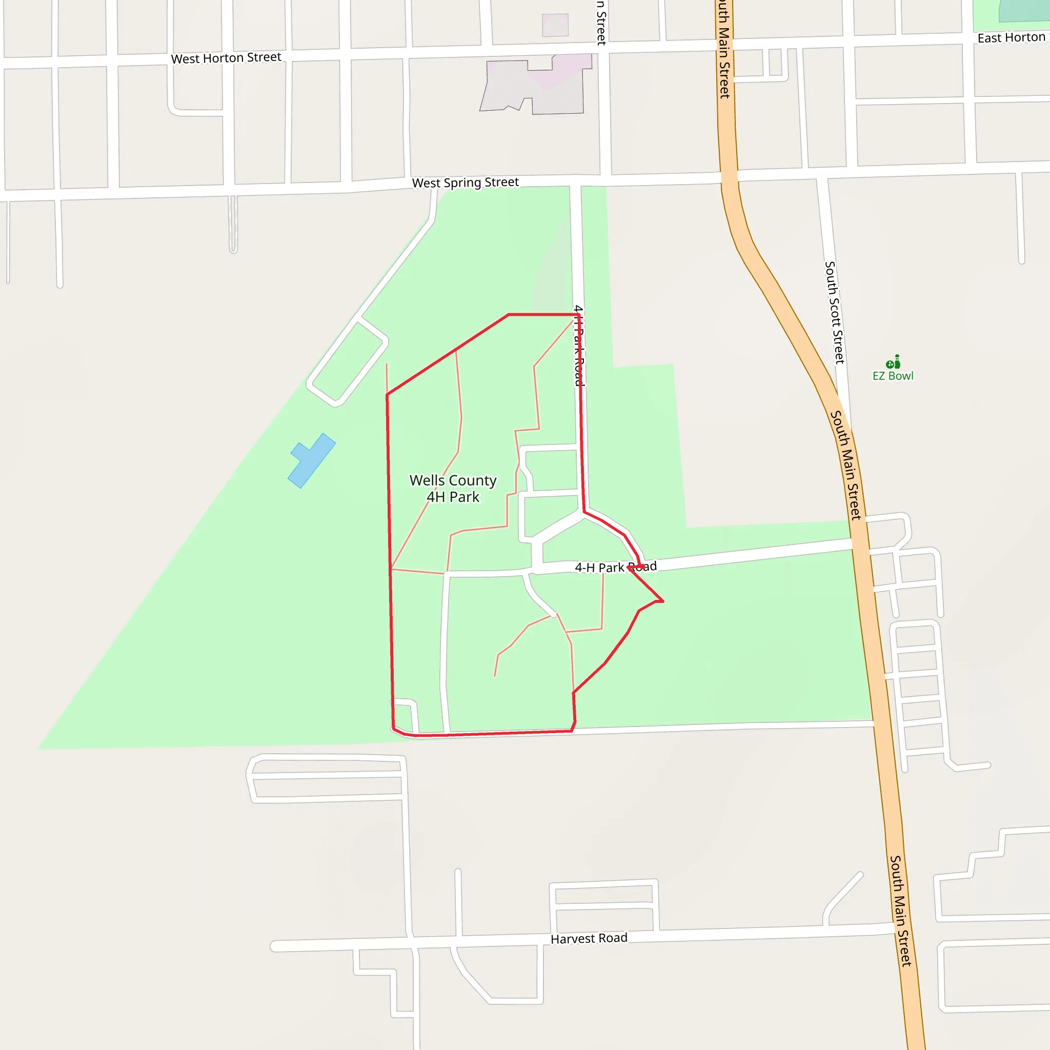 Wells County 4H Park Loop mobile static map
