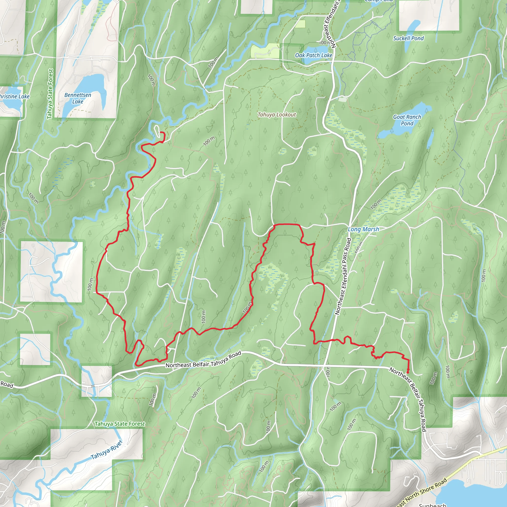 Tahuya River Horse Camp via Tahuya River Trail mobile static map