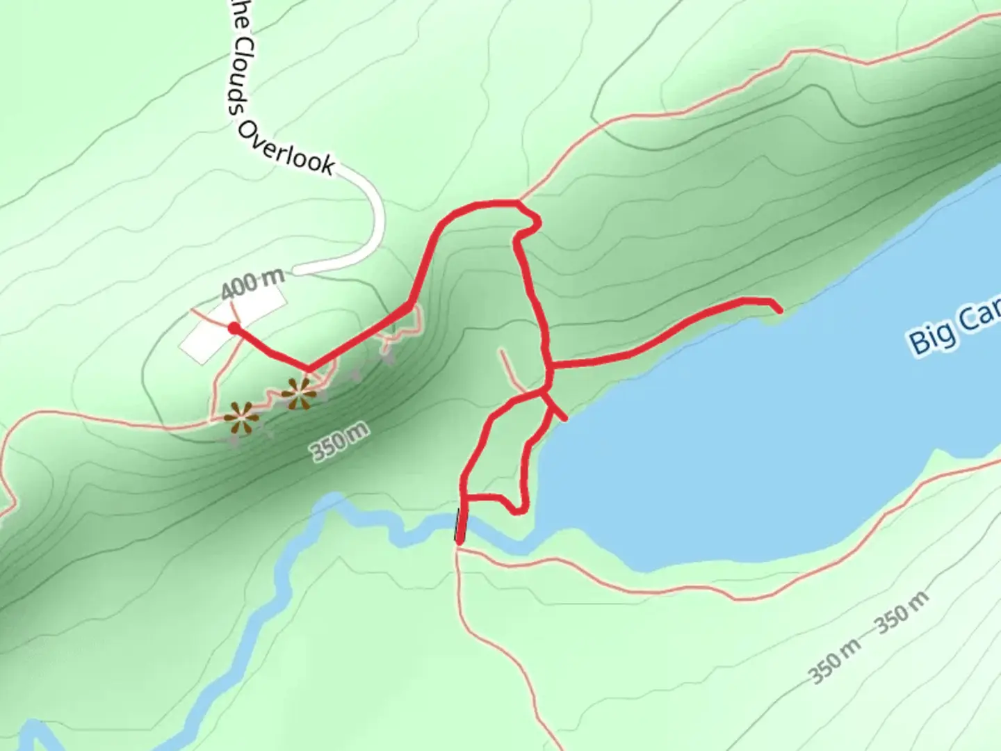 An image depicting the trail Escarpment - North Mirror Lake Trail and its surrounding area.