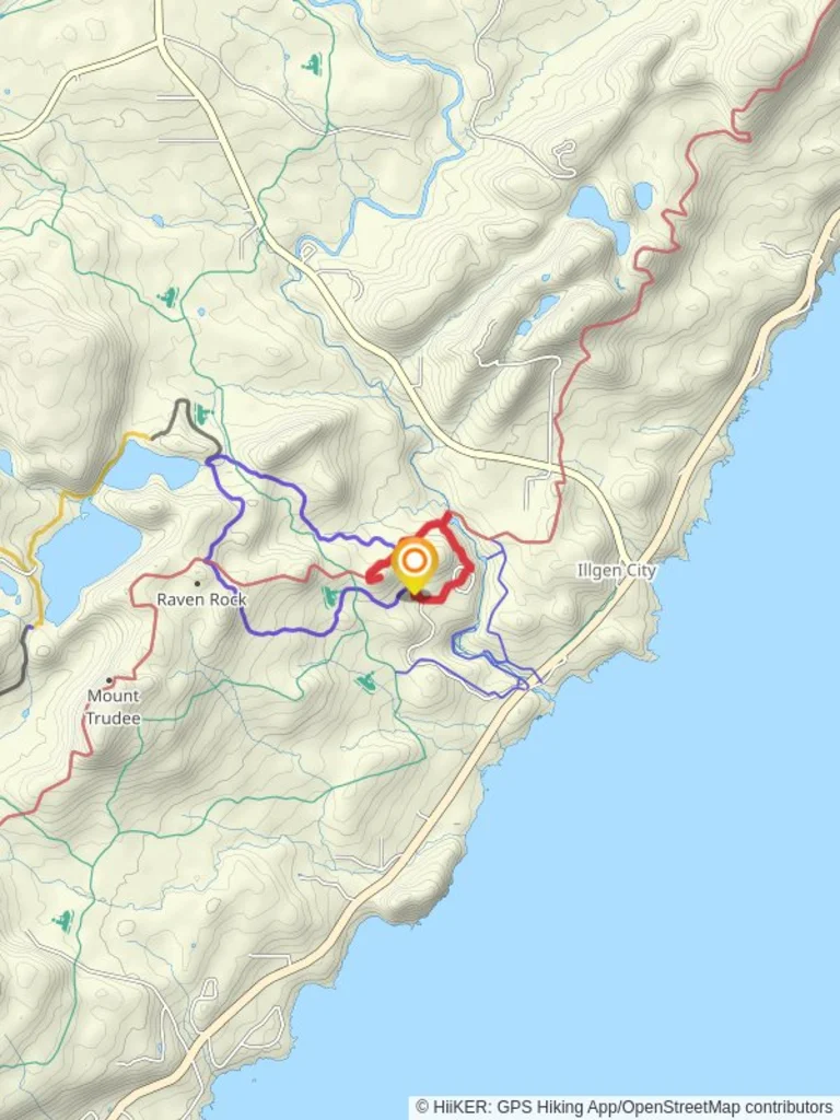 An image depicting the trail Superior Hiking Trail and Two Step Falls Loop Trail and its surrounding area.