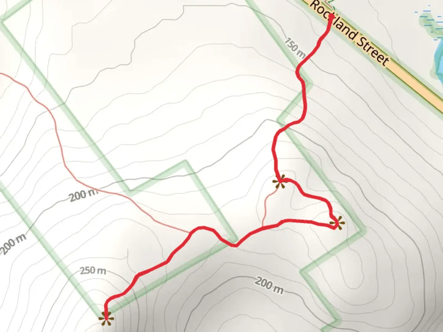 An image depicting the trail Georges Highland Path - Spruce Mountain Trail and its surrounding area.