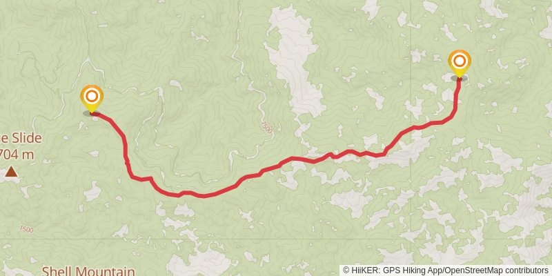 Chicago Camp Trail stage 2 Map