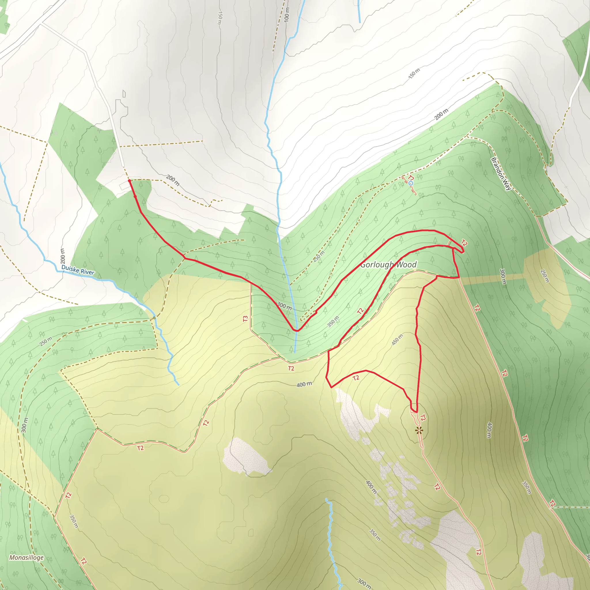 Brandon Hill Summit Walk mobile static map